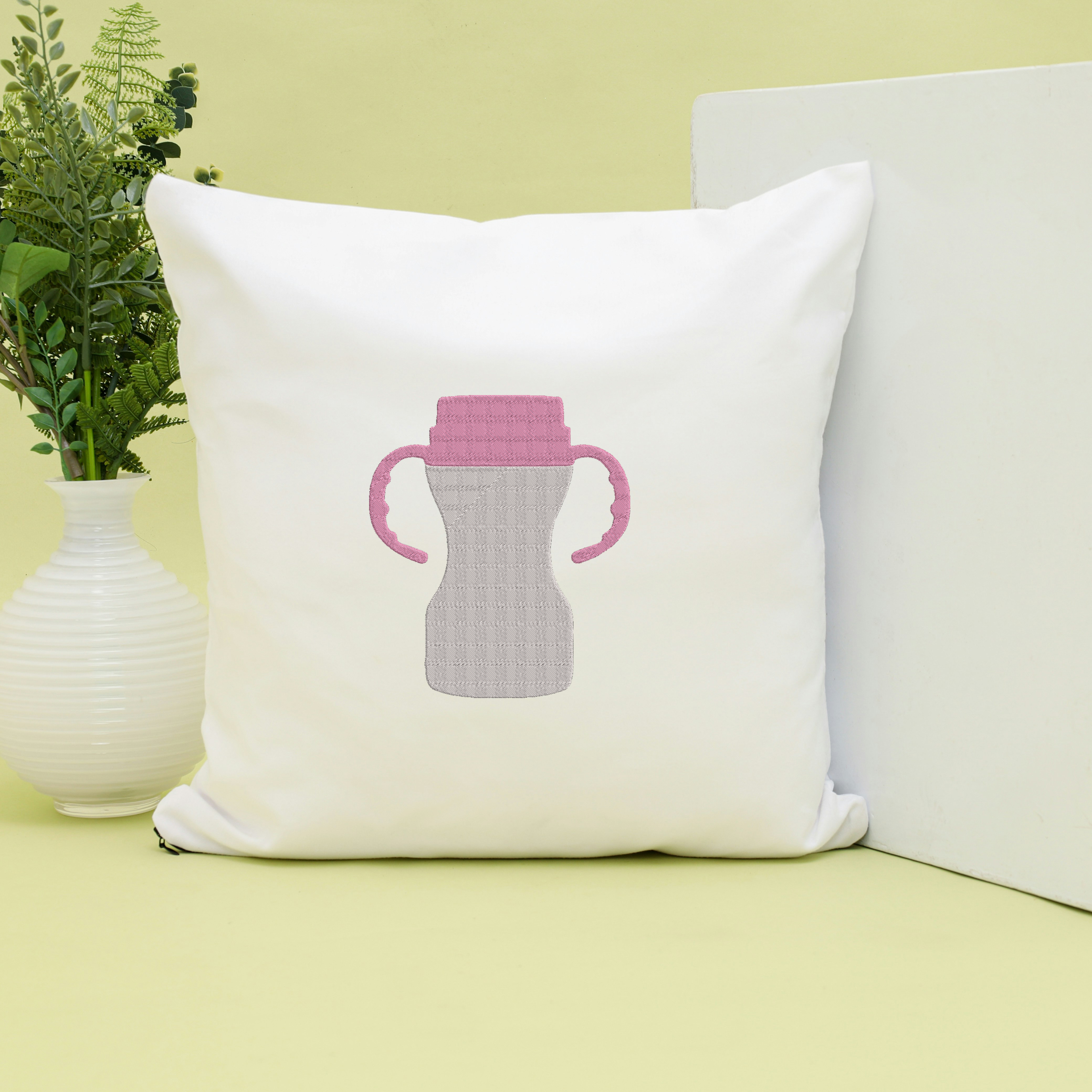 Baby Bottle Embroidery Bundle, Sippy Cup Machine Embroidery Design, Baby Shower Embroidery File, Instant Download thumbnail 6